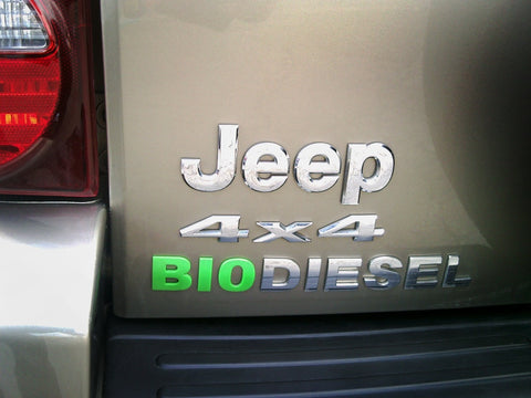BIODIESEL EASY TO APPLY GREEN and CHROME Emblem